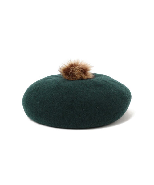 B:MING by BEAMS（ビーミングバイビームス）の「B:MING by BEAMS / ポンポン ベレー帽（ハンチング/ベレー帽・キッズ・グリーン/ダークブラウン・ONE SIZE）」の12枚目の写真