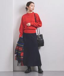 UNITED ARROWS | ＜UNITED ARROWS＞PE/W パフスリーブ ショート丈 ニット B †(ニット/セーター)