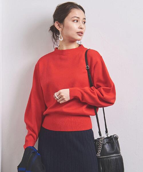 UNITED ARROWS(ユナイテッドアローズ)の「<UNITED ARROWS>PE/W パフスリーブ ショート丈 ニット B †(ニット ...
