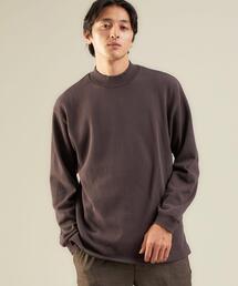 green label relaxing | ＜green label relaxing＞ラフ ヘビーウェイト モックネック 長袖 カットソー(Tシャツ/カットソー)