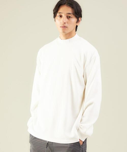 green label relaxing（グリーンレーベルリラクシング）の「＜green label relaxing＞ラフ ヘビーウェイト モックネック 長袖 カットソー（Tシャツ/カットソー・メンズ・ダークブラウン/ブラック/ホワイト・M/S/L/XL）」の2枚目の写真