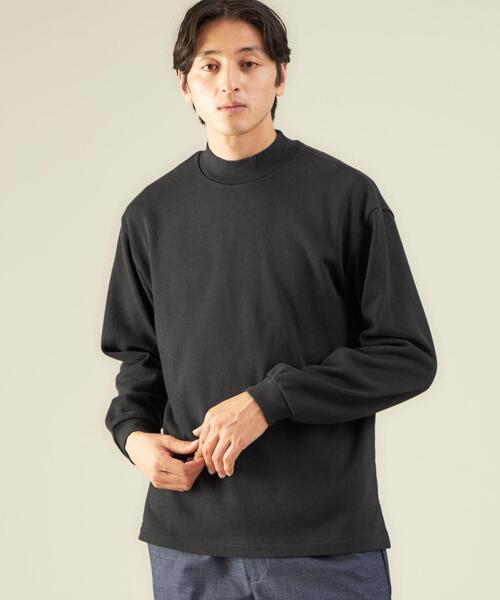 green label relaxing（グリーンレーベルリラクシング）の「＜green label relaxing＞ラフ ヘビーウェイト モックネック 長袖 カットソー（Tシャツ/カットソー・メンズ・ダークブラウン/ブラック/ホワイト・M/S/L/XL）」の3枚目の写真