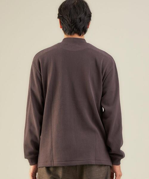 green label relaxing（グリーンレーベルリラクシング）の「＜green label relaxing＞ラフ ヘビーウェイト モックネック 長袖 カットソー（Tシャツ/カットソー・メンズ・ダークブラウン/ブラック/ホワイト・M/S/L/XL）」の7枚目の写真