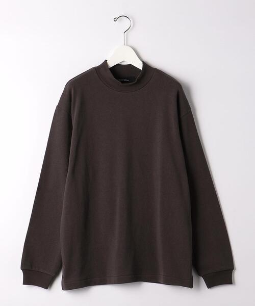 green label relaxing（グリーンレーベルリラクシング）の「＜green label relaxing＞ラフ ヘビーウェイト モックネック 長袖 カットソー（Tシャツ/カットソー・メンズ・ダークブラウン/ブラック/ホワイト・M/S/L/XL）」の9枚目の写真