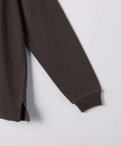 green label relaxing（グリーンレーベルリラクシング）の「＜green label relaxing＞ラフ ヘビーウェイト モックネック 長袖 カットソー（Tシャツ/カットソー・メンズ・ダークブラウン/ブラック/ホワイト・M/S/L/XL）」の12枚目の写真