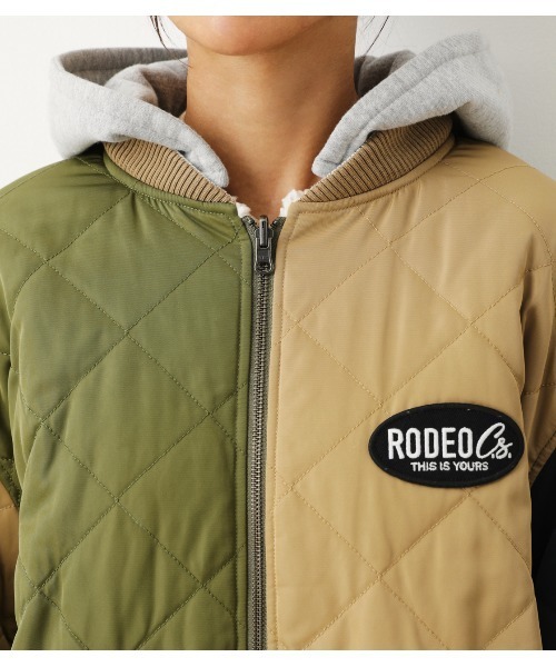 RODEO CROWNS WIDE BOWL（ロデオクラウンズワイドボウル）の「リバーシブルボアブルゾン（ブルゾン・レディース・ベージュ/マルチ/ブラック・FREE）」の13枚目の写真