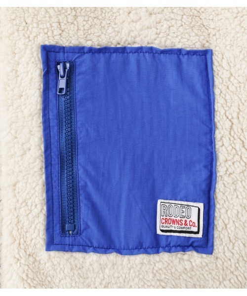 RODEO CROWNS WIDE BOWL（ロデオクラウンズワイドボウル）の「リバーシブルボアブルゾン（ブルゾン・レディース・ベージュ/マルチ/ブラック・FREE）」の18枚目の写真