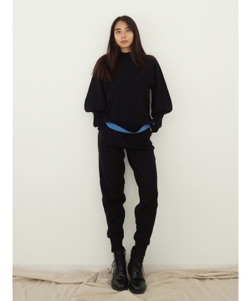 Vicente（ヴィセンテ）の「Double color knitpants（その他パンツ・レディース・ブラック/グレー・FREE）」の3枚目の写真