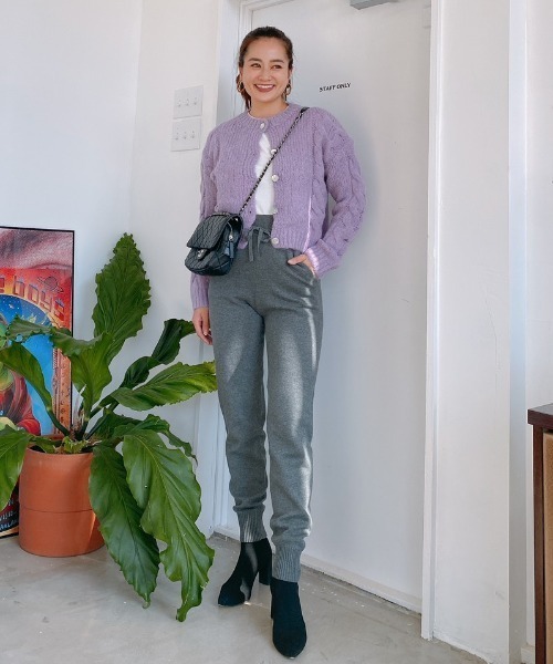 Vicente（ヴィセンテ）の「Double color knitpants（その他パンツ・レディース・ブラック/グレー・FREE）」の12枚目の写真