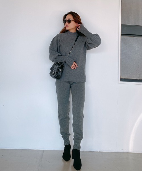 Vicente（ヴィセンテ）の「Double color knitpants（その他パンツ・レディース・ブラック/グレー・FREE）」の22枚目の写真