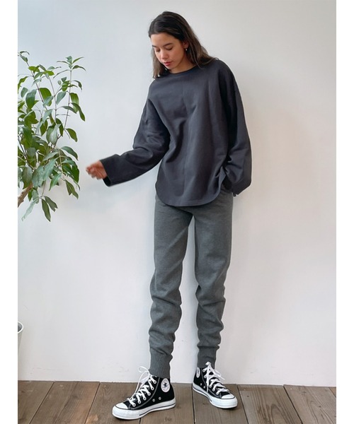 Vicente（ヴィセンテ）の「Double color knitpants（その他パンツ・レディース・ブラック/グレー・FREE）」の21枚目の写真