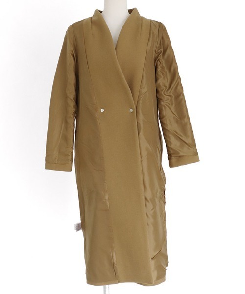 メルトンノーカラーコート(ノーカラーコート)|Pierrot(ピエロ) メルトンノーカラーコート(ノーカラーコート)|Pierrot(ピエロ)