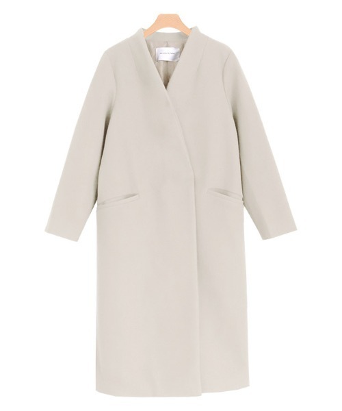 メルトンノーカラーコート(ノーカラーコート)|Pierrot(ピエロ) メルトンノーカラーコート(ノーカラーコート)|Pierrot(ピエロ)