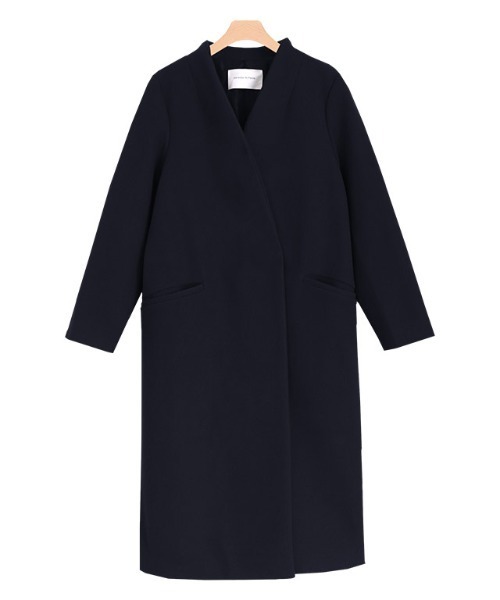 メルトンノーカラーコート(ノーカラーコート)|Pierrot(ピエロ) メルトンノーカラーコート(ノーカラーコート)|Pierrot(ピエロ)