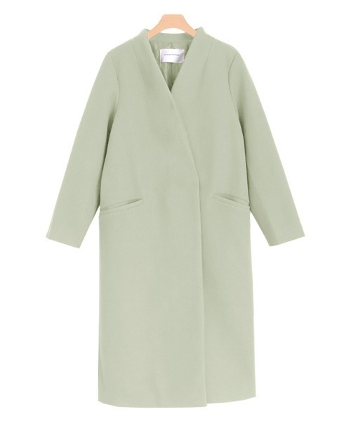 メルトンノーカラーコート(ノーカラーコート)|Pierrot(ピエロ) メルトンノーカラーコート(ノーカラーコート)|Pierrot(ピエロ)