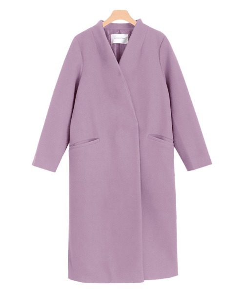 メルトンノーカラーコート(ノーカラーコート)|Pierrot(ピエロ) メルトンノーカラーコート(ノーカラーコート)|Pierrot(ピエロ)