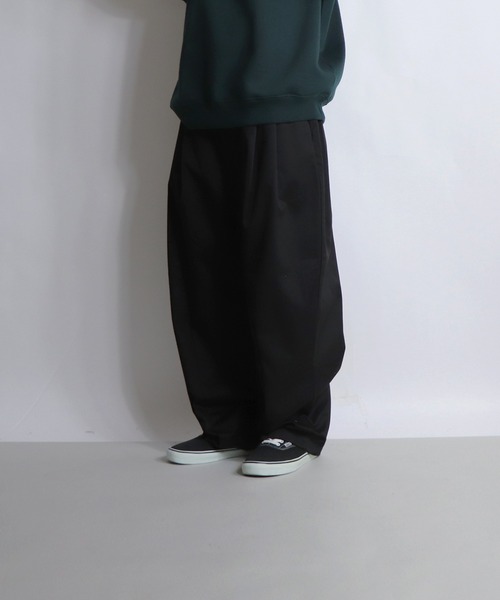 ILL'S(イルズ)の「ILL'S / イルズ TCツイルワイドパンツ(その他パンツ・メンズ・ブラック/ホワイト・L/M)」の1枚目の写真