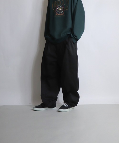 ILL'S(イルズ)の「ILL'S / イルズ TCツイルワイドパンツ(その他パンツ・メンズ・ブラック/ホワイト・L/M)」の6枚目の写真