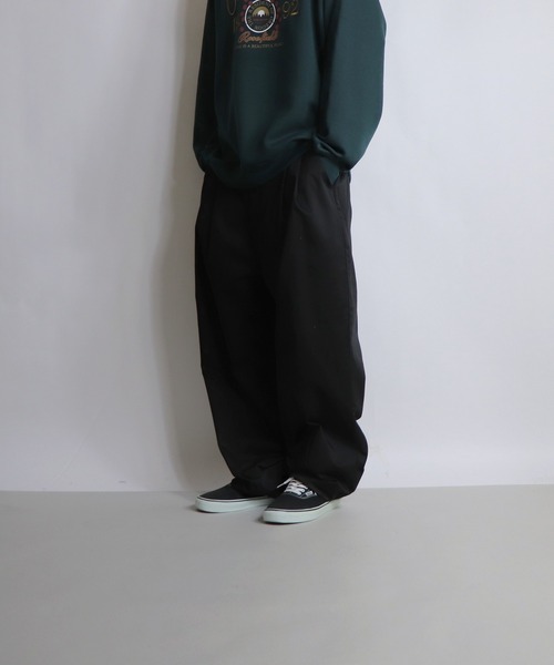 ILL'S(イルズ)の「ILL'S / イルズ TCツイルワイドパンツ(その他パンツ・メンズ・ブラック/ホワイト・L/M)」の5枚目の写真