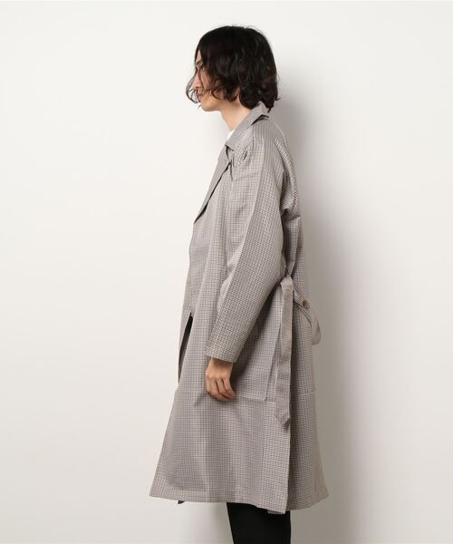 ARCHIVER(アーカイバ)の「【Sa】【it】オーバーサイズ チェックトレンチコート(トレンチコート・メンズ・ホワイト系その他/ブラウン系その他/ベージュ系その他/ブラウン系その他2・M/L)」の5枚目の写真