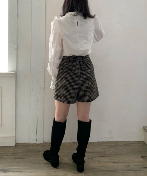 OLIVE des OLIVE(オリーブデオリーブ)の「フリルシェフブラウス(シャツ/ブラウス・レディース・ブラック/ブラウン/オフホワイト・FREE)」の14枚目の写真