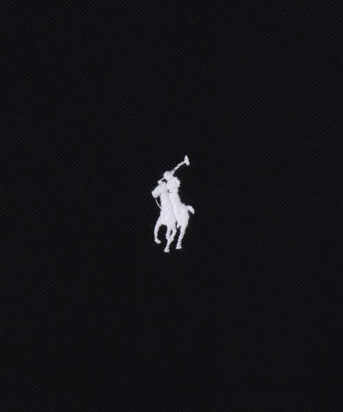 POLO RALPH LAUREN（ポロ ラルフ ローレン）の「カスタム スリム フィット ストレッチ メッシュ ポロ シャツ（ポロシャツ・メンズ・ブラック系1・S/L/M/XS/XL/XXL）」の2枚目の写真