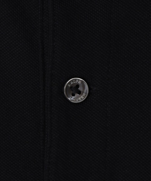 POLO RALPH LAUREN（ポロ ラルフ ローレン）の「カスタム スリム フィット ストレッチ メッシュ ポロ シャツ（ポロシャツ・メンズ・ブラック系1・S/L/M/XS/XL/XXL）」の4枚目の写真