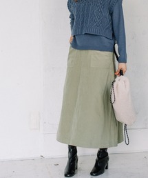 POU DOU DOU | アーミークロス微起毛ベイカースカート(スカート)