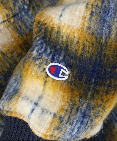 Champion（チャンピオン）の「【Champion/チャンピオン】シャギージャケット（ブルゾン・レディース・ネイビー/ブラウン/レッド・FREE）」の5枚目の写真