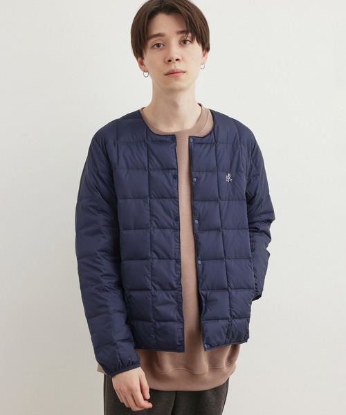 Gramicci(グラミチ)の「GRAMICCI×TAION インナーダウンジャケット(ダウンジャケット/コート・メンズ・ネイビー/ベージュ/ブラック・M/L)」の3枚目の写真