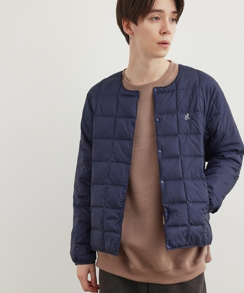 Gramicci(グラミチ)の「GRAMICCI×TAION インナーダウンジャケット(ダウンジャケット/コート・メンズ・ネイビー/ベージュ/ブラック・M/L)」の14枚目の写真