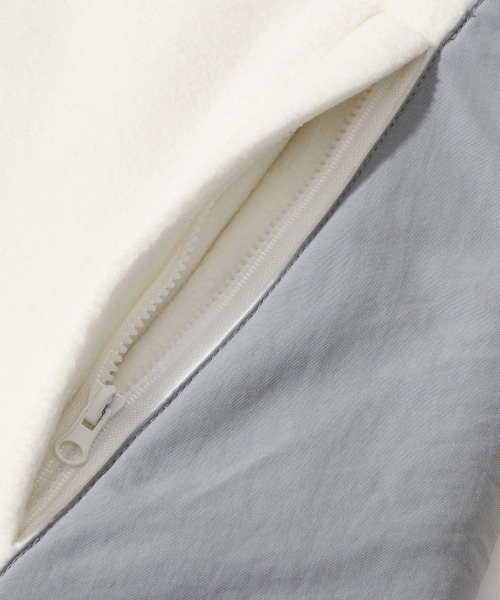 FCMM（エフシーエムエム）の「SHERPA POCKET FLEECE JACKET /シェルパポケットフリースジャケット（その他アウター・メンズ・ブラック/アイボリー・LARGE/MEDIUM）」の12枚目の写真