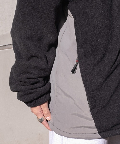 FCMM（エフシーエムエム）の「SHERPA POCKET FLEECE JACKET /シェルパポケットフリースジャケット（その他アウター・メンズ・ブラック/アイボリー・LARGE/MEDIUM）」の22枚目の写真