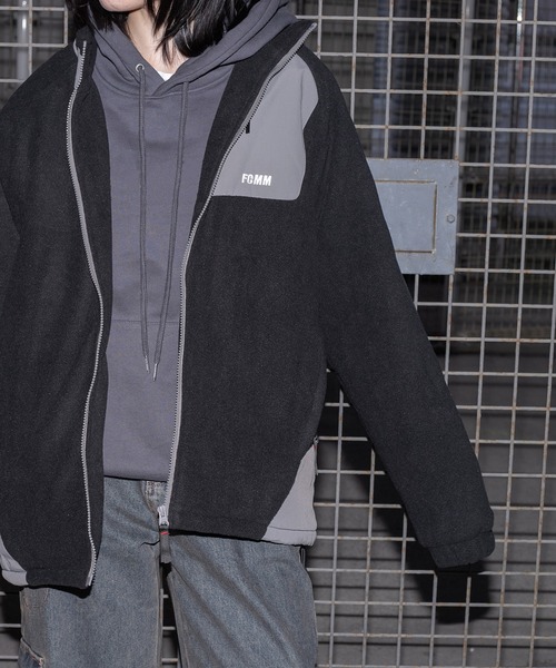 FCMM（エフシーエムエム）の「SHERPA POCKET FLEECE JACKET /シェルパポケットフリースジャケット（その他アウター・メンズ・ブラック/アイボリー・LARGE/MEDIUM）」の21枚目の写真