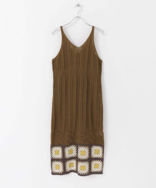 セール Heyumm クロシェニットキャミソールワンピース ワンピース Heyumm ヘユム のファッション通販 Zozotown