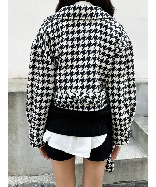 ENVYM（アンビー）の「２ＷａｙルーズダブルＣＴ（その他アウター・レディース・ベージュ/ブラック・FREE）」の4枚目の写真