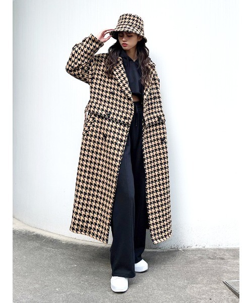 ENVYM（アンビー）の「２ＷａｙルーズダブルＣＴ（その他アウター・レディース・ベージュ/ブラック・FREE）」の9枚目の写真