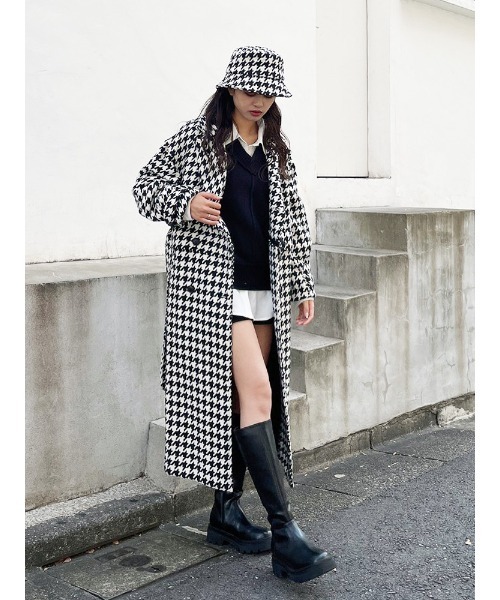 ENVYM（アンビー）の「２ＷａｙルーズダブルＣＴ（その他アウター・レディース・ベージュ/ブラック・FREE）」の14枚目の写真