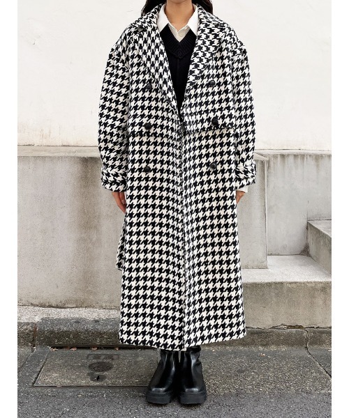 ENVYM（アンビー）の「２ＷａｙルーズダブルＣＴ（その他アウター・レディース・ベージュ/ブラック・FREE）」の17枚目の写真