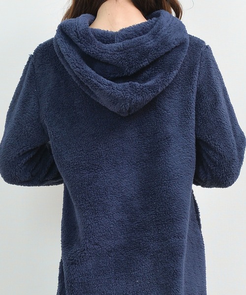 Grandeir（グランディール）の「シープボア マキシ丈 ワンピース（ワンピース・レディース・ネイビー/モカ/ブラウン系その他/ブラック/チャコールグレー/ブルー・ONE SIZE）」の16枚目の写真