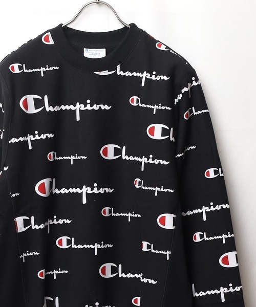 Champion(チャンピオン)の「【W】【it】【UT13】【Champion】REVERSE WEAVE CREW ALL OVER PRINT SWEAT(スウェット・メンズ・グレー/ブラック・MEDIUM/SMALL/LARGE)」の11枚目の写真
