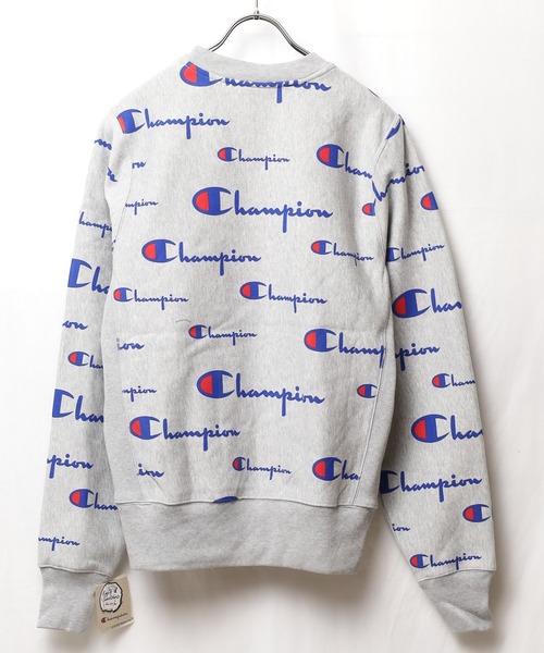 Champion(チャンピオン)の「【W】【it】【UT13】【Champion】REVERSE WEAVE CREW ALL OVER PRINT SWEAT(スウェット・メンズ・グレー/ブラック・MEDIUM/SMALL/LARGE)」の7枚目の写真