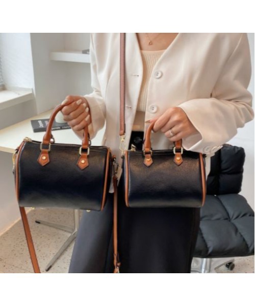 MAISON BREEZE（メゾンブリーズ）の「【MAISON BREEZE】PUコンビミニボストン Sサイズ KNF（ショルダーバッグ・レディース・ホワイト/ブラック/ベージュ・FREE）」の5枚目の写真