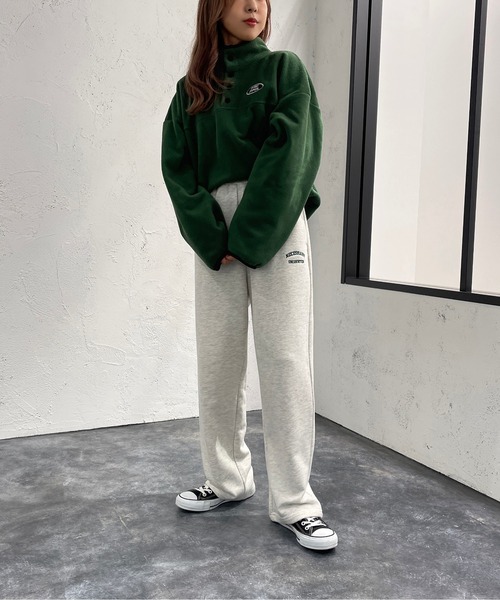apres jour mignon(アプレジュールミニョン)の「フリースヘンリープルオーバー【ZOZOTOWN限定アイテム】(その他トップス・レディース・パープル/グリーン/アイボリー・X-LARGE/フリー)」の12枚目の写真