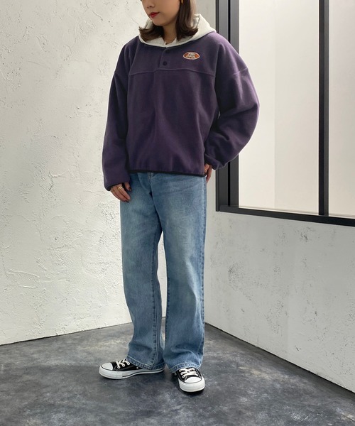 apres jour mignon(アプレジュールミニョン)の「フリースヘンリープルオーバー【ZOZOTOWN限定アイテム】(その他トップス・レディース・パープル/グリーン/アイボリー・X-LARGE/フリー)」の8枚目の写真