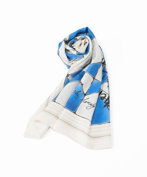 JOURNAL STANDARD（ジャーナルスタンダード）の「大判シルクスカーフ◆（ストール/ショール・レディース・グリーン系その他/ブルー/ブラック系その他・ﾌﾘ-）」の22枚目の写真