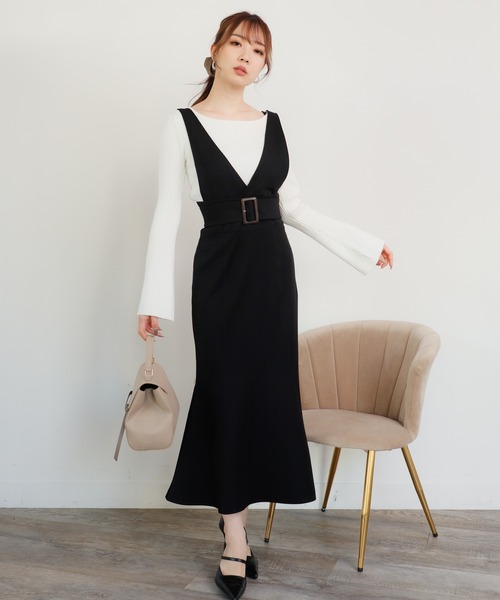 LIPSERVICE(リップサービス)の「マーメイドジャンスカ(スカート・レディース・ブラック/ベージュ・S/M)」の3枚目の写真