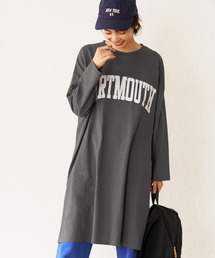 ビッグシルエットプリントチュニック