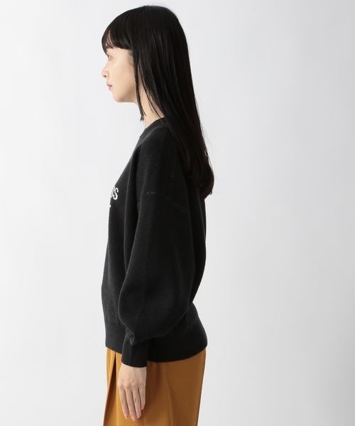 LOWRYS FARM(ローリーズファーム)の「ジャガードロゴニットプルオーバー 261895(ニット/セーター・レディース・ブラック/オフホワイト/イエロー・FREE)」の9枚目の写真