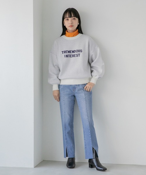LOWRYS FARM(ローリーズファーム)の「ジャガードロゴニットプルオーバー 261895(ニット/セーター・レディース・ブラック/オフホワイト/イエロー・FREE)」の21枚目の写真